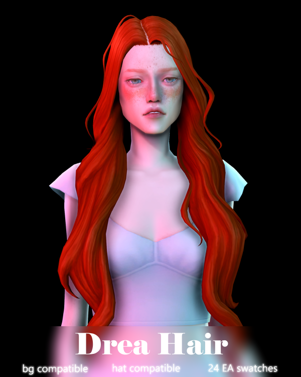 Maxis Match Drea Hair by simsfinds - The Sims 4 Custom Content
