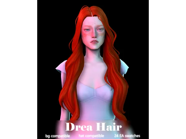 Maxis Match Drea Hair by sunivaa - The Sims 4 Custom Content