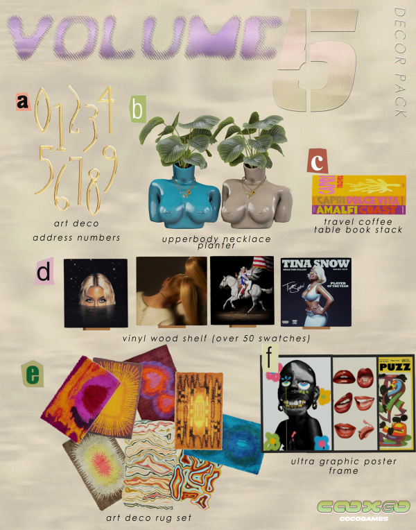 Alpha Decor Pack Vol5 by simsfinds - The Sims 4 Custom Content