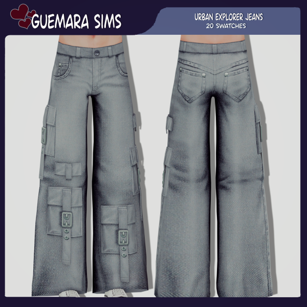Alpha Urban Explorer Jeans (Male) (Public now) by simsfinds - The Sims 4 Custom Content