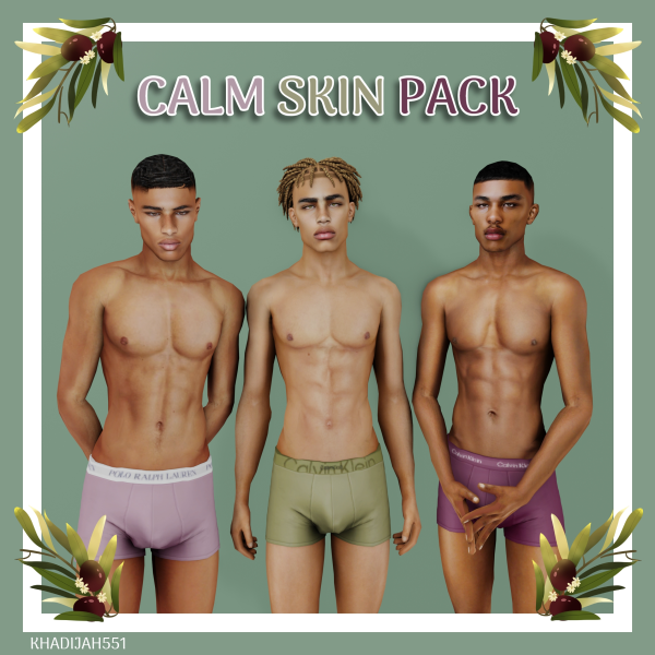 Alpha CALM SKIN PACK by simsfinds - The Sims 4 Custom Content
