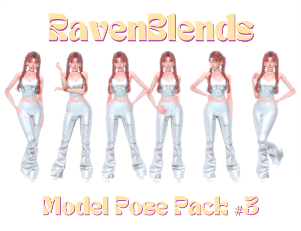 Mix RavenBlends Model Pose Pack 3 by simsfinds - The Sims 4 Custom Content