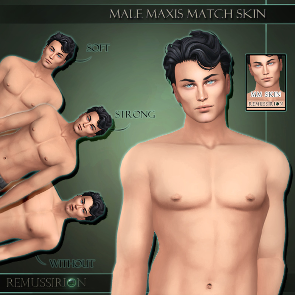 Maxis Match Male skin 13 Maxis match overlay by simsfinds - The Sims 4 Custom Content