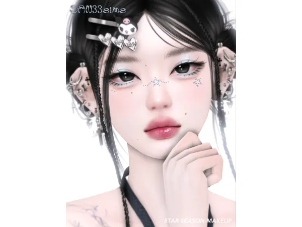 Alpha 333Star Season makeup bag by san33 - The Sims 4 Custom Content