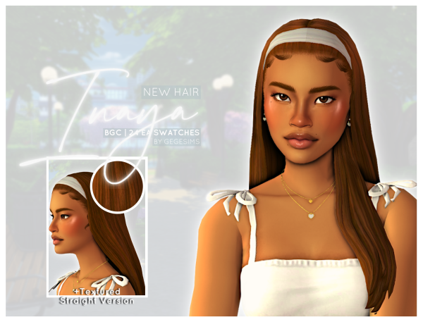 Maxis Match Inaya Hair by simsfinds - The Sims 4 Custom Content