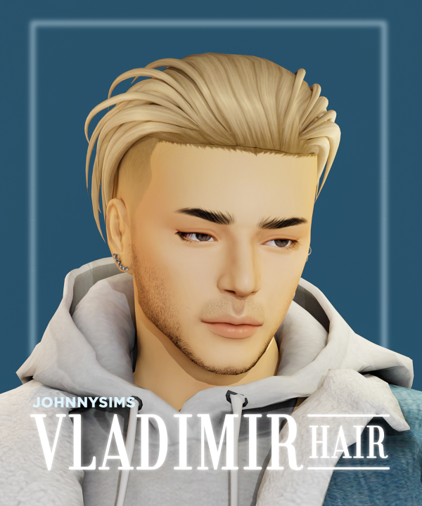 Maxis Match Vladimir Hair by simsfinds - The Sims 4 Custom Content