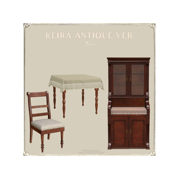 Alpha Keira Antique Collection (retextures) by simsfinds - The Sims 4 Custom Content