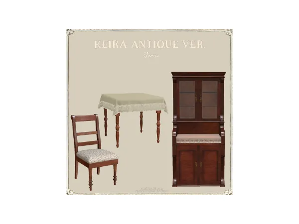 Alpha Keira Antique Collection (retextures) - The Sims 4 Custom Content