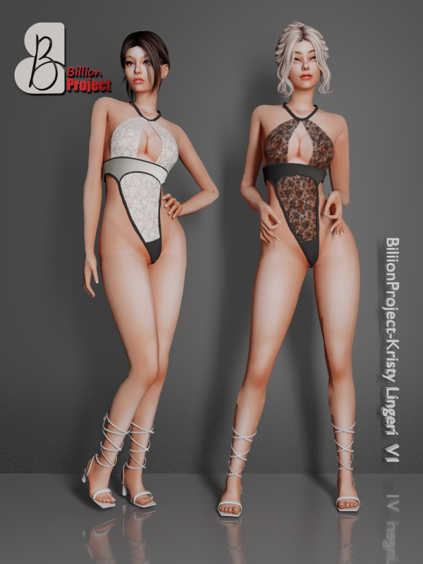 Alpha BiliionProject Kristy Lingeri V1 by simsfinds - The Sims 4 Custom Content