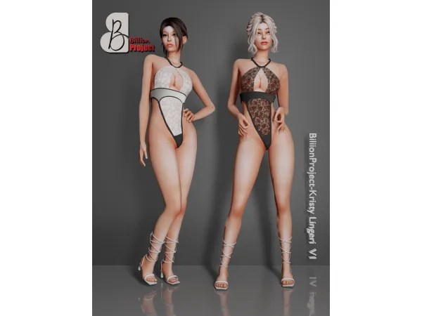 Alpha BiliionProject Kristy Lingeri V1 by BillionProject666 - The Sims 4 Custom Content