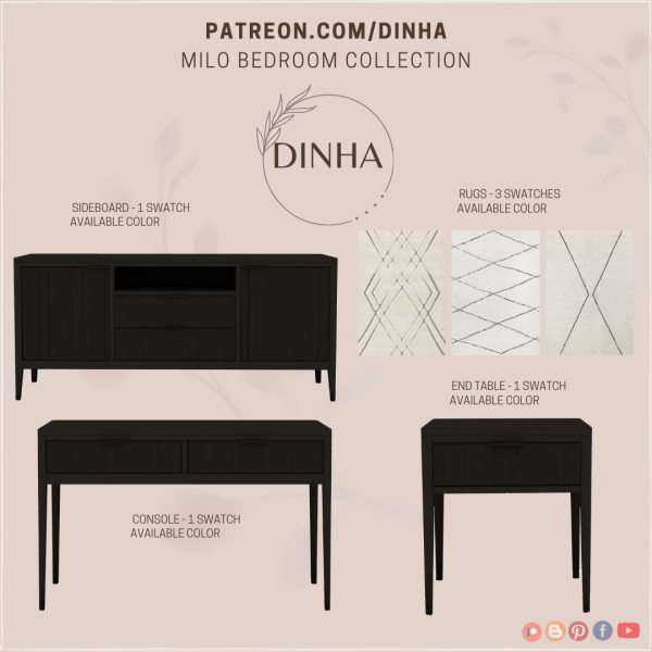 Mix Milo bedroom Collection by dinhagamer - The Sims 4 Custom Content
