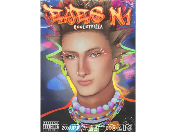 Mix EYES N1 (facepaint) by vidcunds - The Sims 4 Custom Content