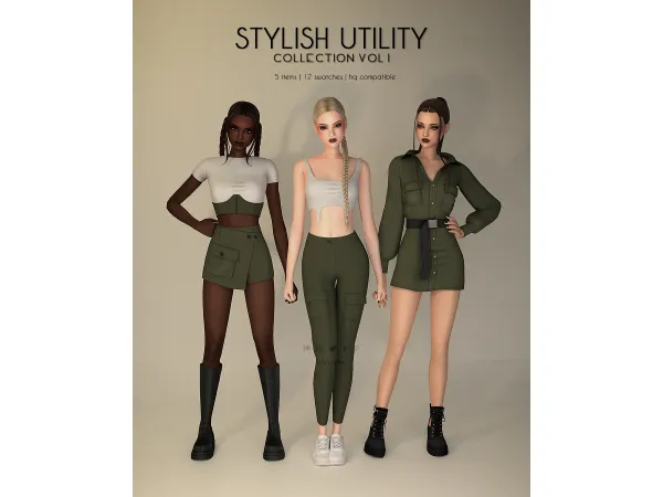 Alpha Stylish Utility Collection I [COMPLETE] - The Sims 4 Custom Content
