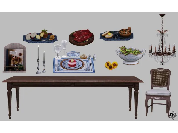 Cowbuild French Country Dining - The Sims 3 Custom Content