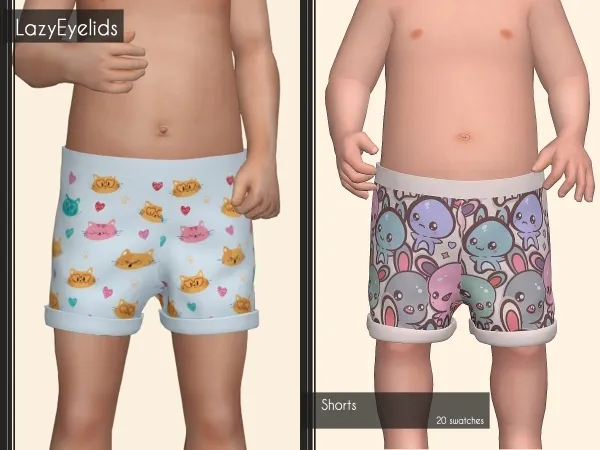 Alpha Shorts - The Sims 4 Custom Content