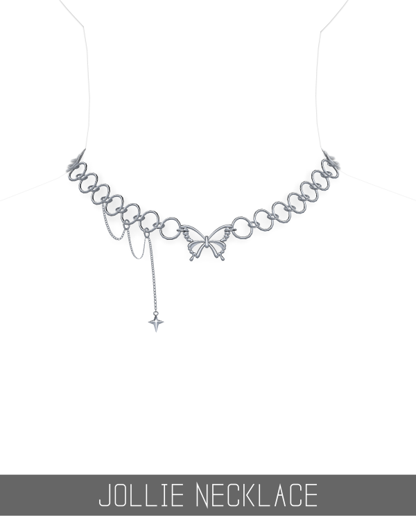 Alpha JOLLIE NECKLACE by simsfinds - The Sims 4 Custom Content
