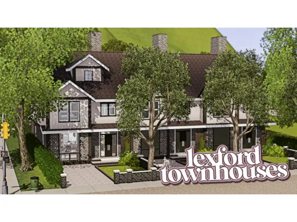 lexford townhouses - The Sims 3 Custom Content
