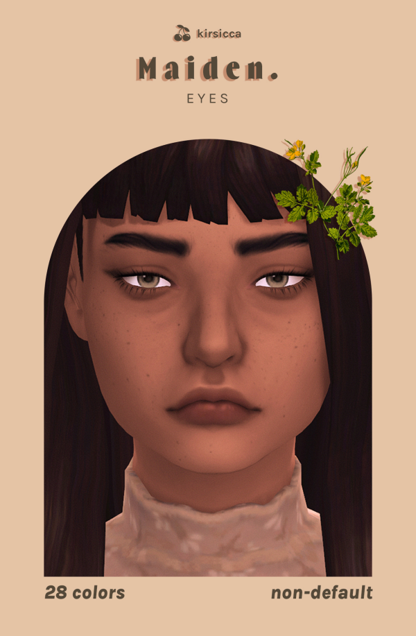 Maxis Match maiden eyes by simsfinds - The Sims 4 Custom Content
