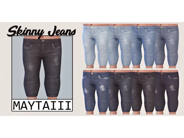 Maxis Match Infant skinny jeans by maytaiii - The Sims 4 Custom Content