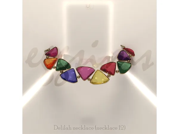 Alpha [ ] Delilah necklace by eggsims - The Sims 4 Custom Content