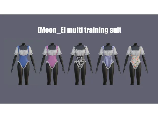 Alpha [Moon_E] multi training suit (14 swatches) by Moon_E627 - The Sims 4 Custom Content