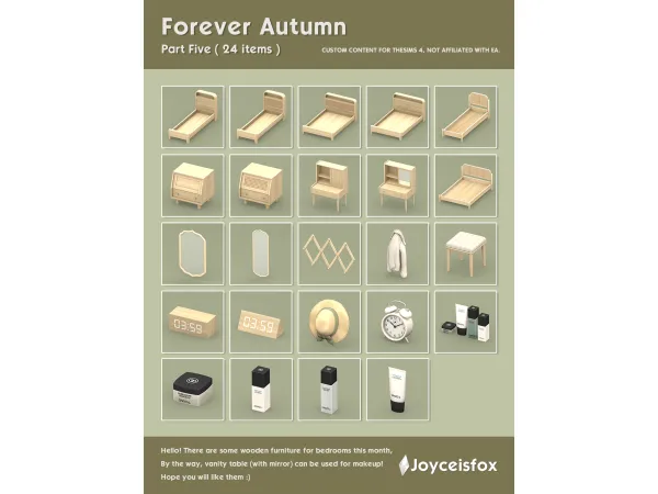 Maxis Match Forever Autumn Part 5 by Joyceisfox - The Sims 4 Custom Content