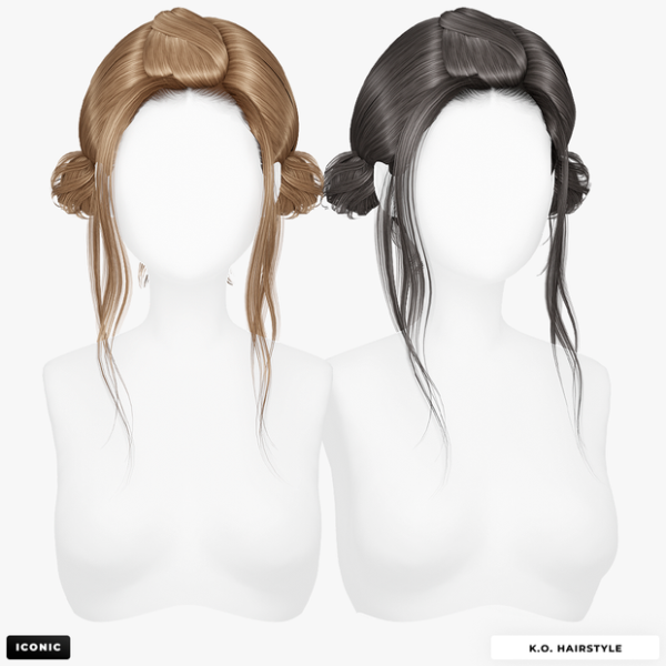 Alpha KO Hairstyle Updated by simsfinds - The Sims 4 Custom Content
