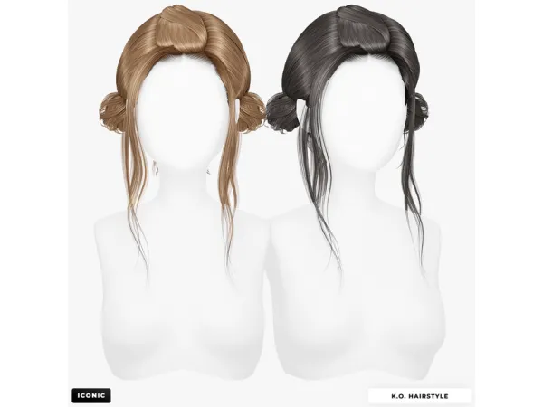 Alpha KO Hairstyle Updated by absolutelyiconic - The Sims 4 Custom Content