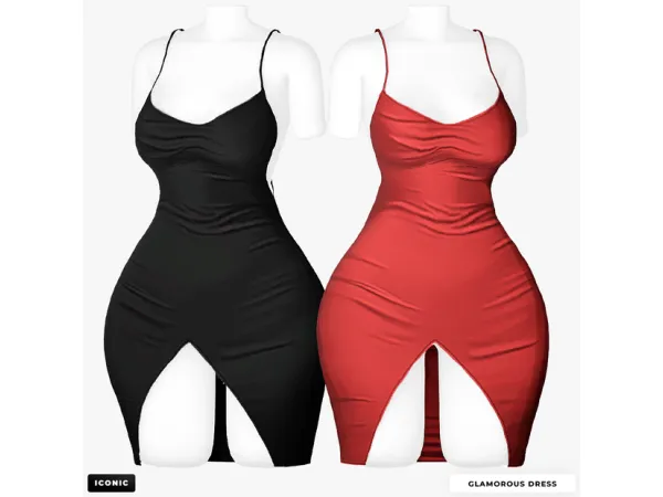 Alpha Glamorous Dress Updated by absolutelyiconic - The Sims 4 Custom Content