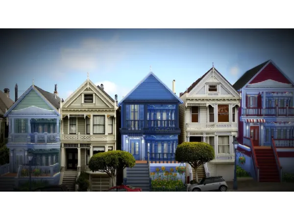 Maxis Match Painted Ladies by Seba569003 - The Sims 4 Custom Content