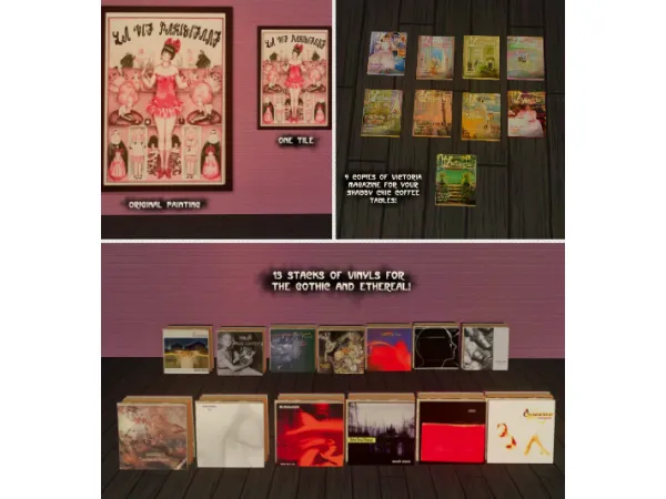 [GA] Misc Vintage Decor - The Sims 2 Custom Content