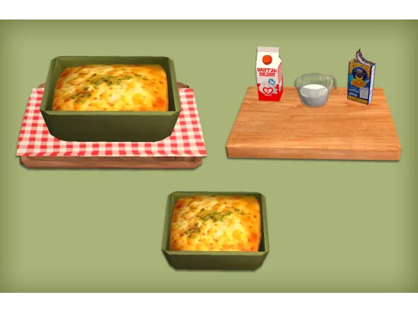 Mac n Cheese and Chili Default Replacements for - The Sims 2 Custom Content