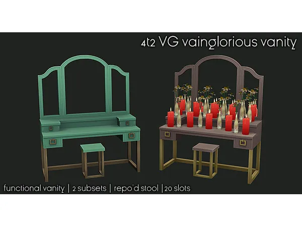 VaingloriousVanity - The Sims 2 Custom Content