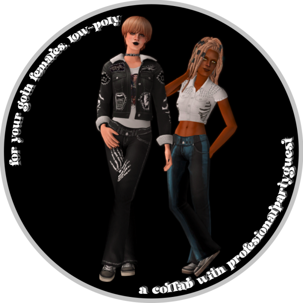 Gothwear Set by simsfinds - The Sims 2 Custom Content