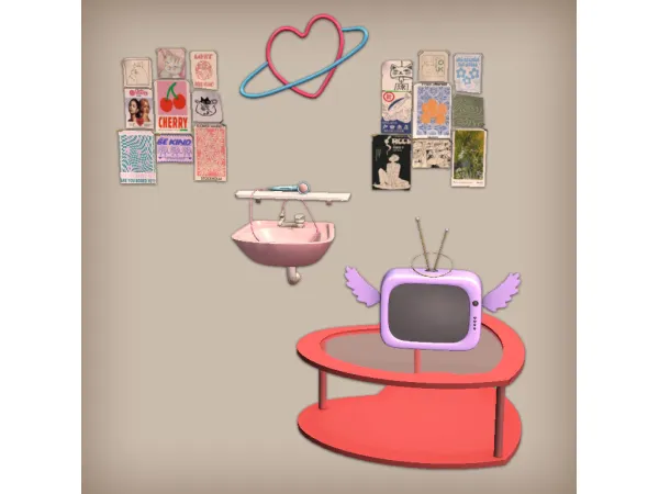 Heart Angel Set for - The Sims 2 Custom Content