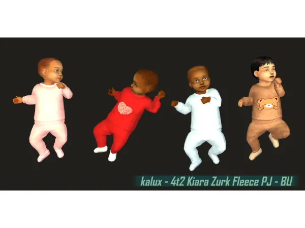 KiaraZurk FleecePJ - The Sims 2 Custom Content