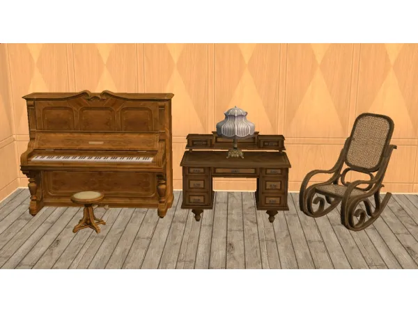 INTARSIA Drawing Room Set for - The Sims 2 Custom Content