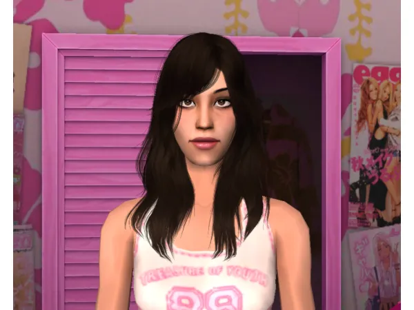 [ProfesionalPartyGuest] Popstar Mashup Hair - The Sims 2 Custom Content