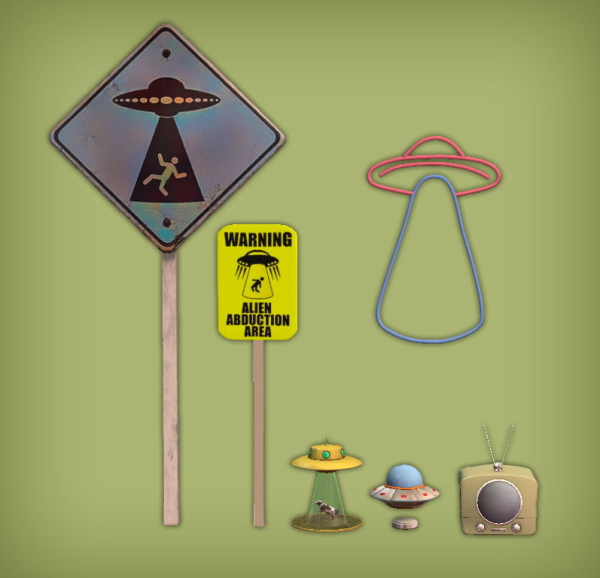 Ufo Set for by simsfinds - The Sims 2 Custom Content