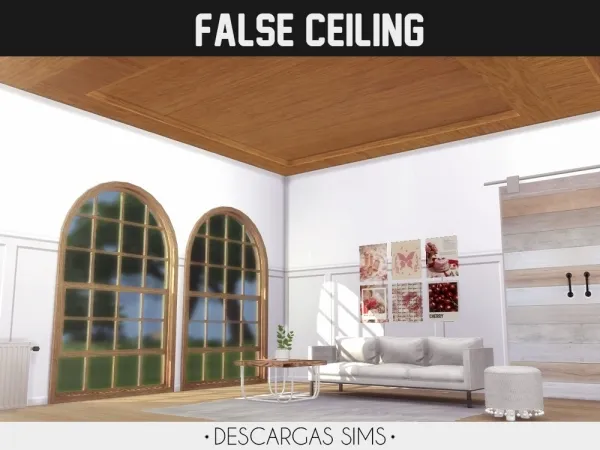 Alpha False Ceiling by descargassims - The Sims 4 Custom Content