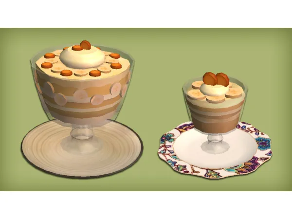 Aubergine Parmesan and Banana Pudding Food for - The Sims 2 Custom Content