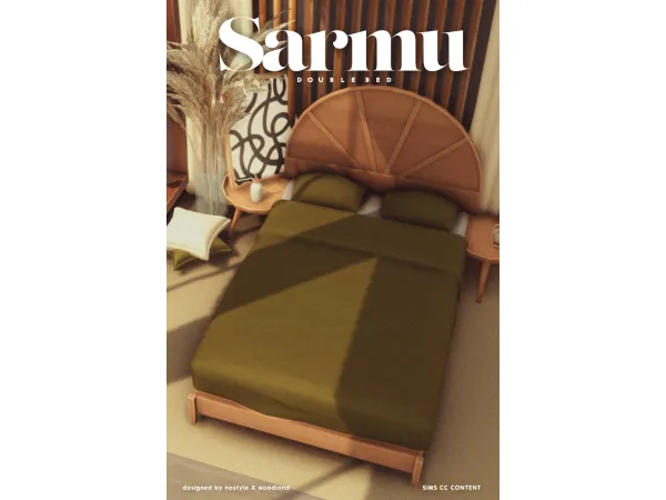 [N O S T Y L E X W O O D L A N D] Sarmu DoubleBed