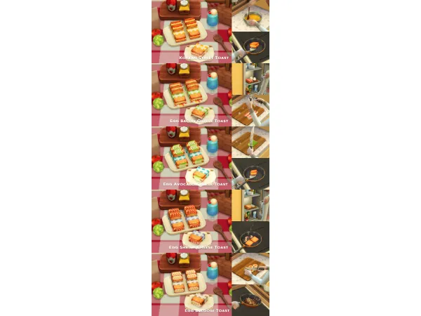 April 2024 Recipe_Toast 5 Set by oni28