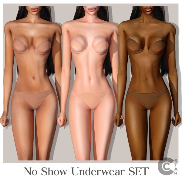 Alpha No Show Underwear Set for by cool_content_star - The Sims 4 Custom Content