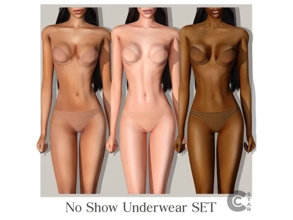 Alpha No Show Underwear Set for - The Sims 4 Custom Content
