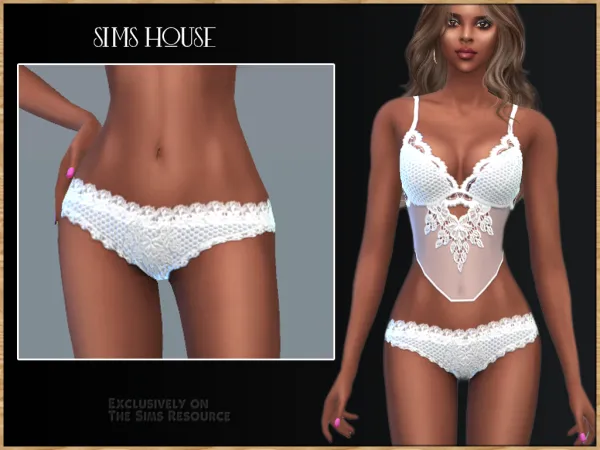 Alpha LACE PANTIES - The Sims 4 Custom Content
