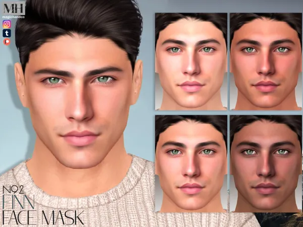 Alpha Finn Face Mask N92 - The Sims 4 Custom Content