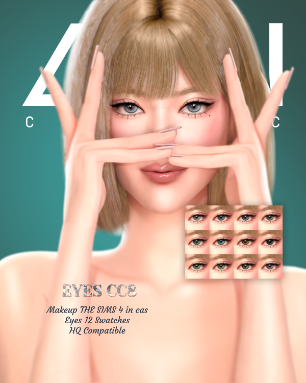 Alpha LEAN EYES CC8 by simsfinds - The Sims 4 Custom Content