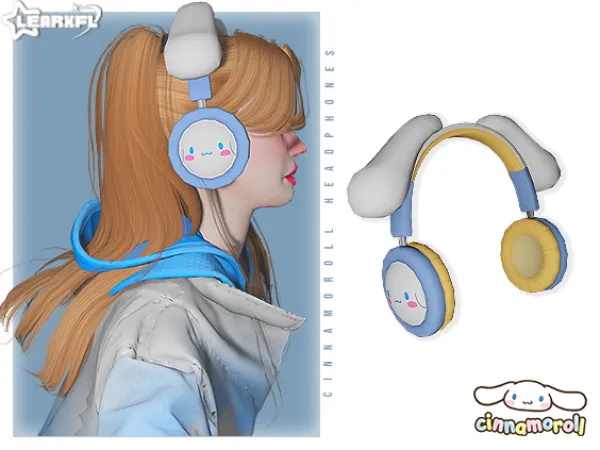 Mix Cinnamoroll Headphone by Learxfl - The Sims 4 Custom Content