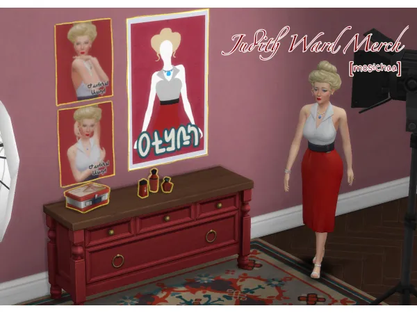 Maxis Match Judith Ward Merch by mosichaa - The Sims 4 Custom Content